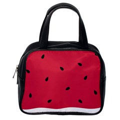 Minimalist Summer Watermelon Wallpaper Classic Handbag (one Side)