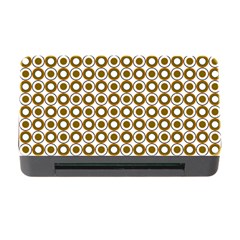 Mazipoodles Olive White Donuts Polka Dot Memory Card Reader With Cf by Mazipoodles