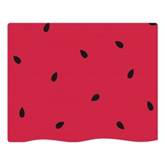 Minimalist Summer Watermelon Wallpaper Two Sides Premium Plush Fleece Blanket (large) by Ravend