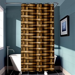 Brown Digital Straw - Country Side Shower Curtain 36  X 72  (stall)  by ConteMonfrey