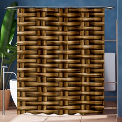 Brown Digital Straw - Country Side Shower Curtain 60  X 72  (medium)  by ConteMonfrey