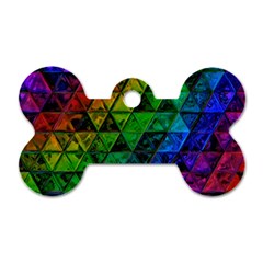 Pride Glass Dog Tag Bone (two Sides) by MRNStudios