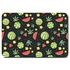 Watermelon Berries Patterns Pattern Large Doormat by uniart180623