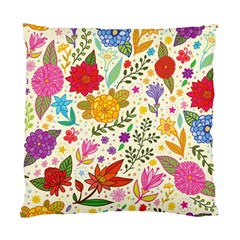 Colorful Flowers Pattern Abstract Patterns Floral Patterns Standard Cushion Case (two Sides)