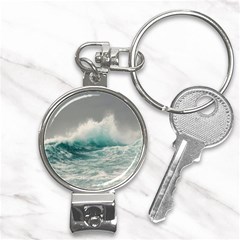 Big Storm Wave Nail Clippers Key Chain by uniart180623