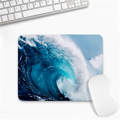 Tsunami Big Blue Wave Ocean Waves Water Small Mousepad