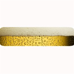 Texture Pattern Macro Glass Of Beer Foam White Yellow Art Large Bar Mat by uniart180623