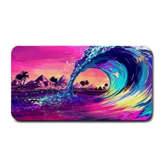 Retro Wave Ocean Medium Bar Mat