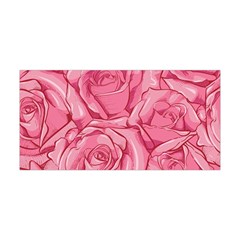 Pink Roses Pattern Floral Patterns Yoga Headband by uniart180623