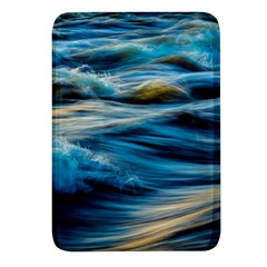 Waves Abstract Rectangular Glass Fridge Magnet (4 Pack) by uniart180623