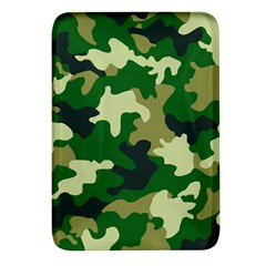 Green Military Background Camouflage Rectangular Glass Fridge Magnet (4 Pack)