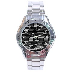 Black And Grey Wall Stainless Steel Analogue Watch by ConteMonfrey