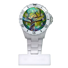 Tree Magical Colorful Abstract Metaphysical Plastic Nurses Watch