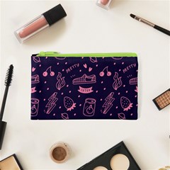 Various Cute Girly Stuff Seamless Pattern Cosmetic Bag (xs) by Simbadda