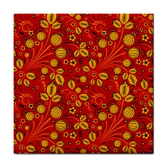 Seamless Pattern Slavic Folk Style Tile Coaster