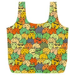 Seamless Pattern With Doodle Bunny Full Print Recycle Bag (xxl)