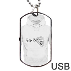 (2)dx Hoodie  Dog Tag Usb Flash (one Side) by Alldesigners