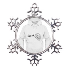 (2)dx Hoodie  Metal Large Snowflake Ornament by Alldesigners