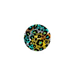 Seamless Leopard Wild Pattern Animal Print 1  Mini Magnets by Simbadda