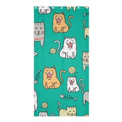 Seamless-pattern-cute-cat-cartoon-with-hand-drawn-style Shower Curtain 36  X 72  (stall) 