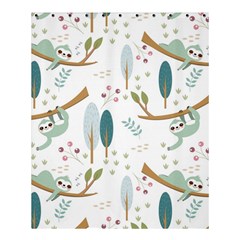 Pattern-sloth-woodland Shower Curtain 60  X 72  (medium)  by Simbadda