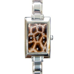 Giraffe Skin Design Rectangle Italian Charm Watch