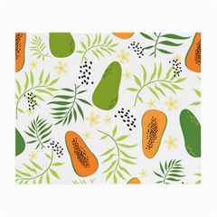 Seamless-tropical-pattern-with-papaya Small Glasses Cloth (2 Sides)