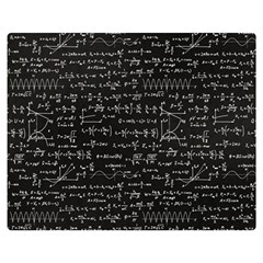 Math-equations-formulas-pattern Two Sides Premium Plush Fleece Blanket (medium)