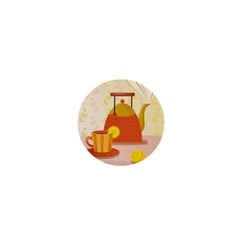 Tea Pot Cup Drawing 1  Mini Magnets by Grandong