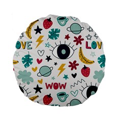 Love Pattern Standard 15  Premium Flano Round Cushions