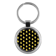 Rubber Duck Key Chain (round) by Valentinaart