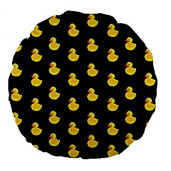 Rubber Duck Large 18  Premium Flano Round Cushions by Valentinaart