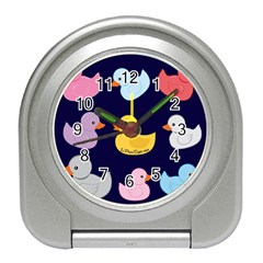 Duck Pattern Travel Alarm Clock by NerdySparkleGoth