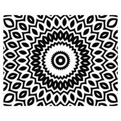 Circular Concentric Radial Symmetry Abstract Two Sides Premium Plush Fleece Blanket (medium)