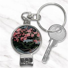 Pink Peony  Flower Nail Clippers Key Chain by artworkshop