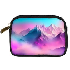 Landscape Mountain Colorful Nature Digital Camera Leather Case