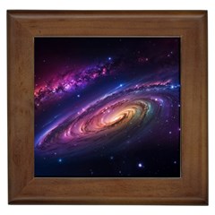 Universe Space Star Rainbow Framed Tile by Ravend