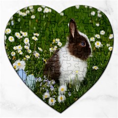 Rabbit Jigsaw Puzzle (heart) by artworkshop