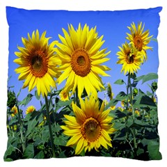 Sunflower Gift Large Cushion Case (one Side)