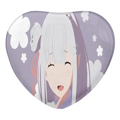 Emilia Rezero Heart Glass Fridge Magnet (4 Pack) by artworkshop