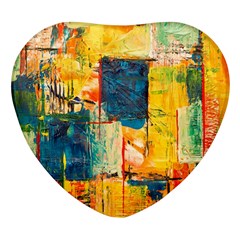 Wall Art Heart Glass Fridge Magnet (4 Pack) by artworkshop