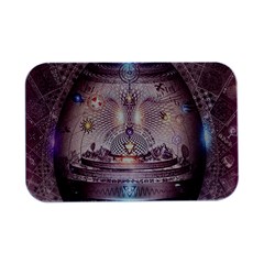 Cosmic Egg Sacred Geometry Art Open Lid Metal Box (silver)   by Grandong