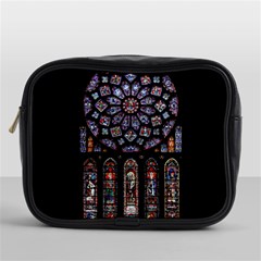 Chartres Cathedral Notre Dame De Paris Stained Glass Mini Toiletries Bag (one Side) by Grandong