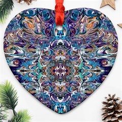 Over The Delta  Heart Ornament (two Sides)