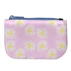 Mazipoodles Bold Daisies Pink Large Coin Purse by Mazipoodles