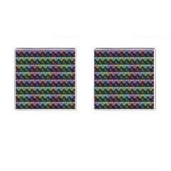 Inspirational Think Big Concept Pattern Cufflinks (square)