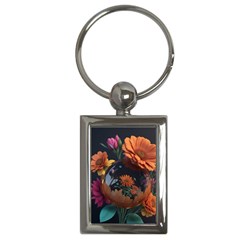 Crocodile Vs Monkey Watercolor 1 Dreamshaper V7 3d Floral 0 Key Chain (rectangle) by mohdmosin2535