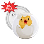 Cute Chick 2.25  Buttons (100 pack)  Front