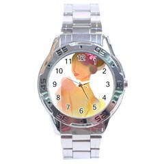 Lady Stainless Steel Analogue Watch