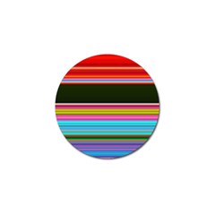 Horizontal Line Colorful Golf Ball Marker by Grandong